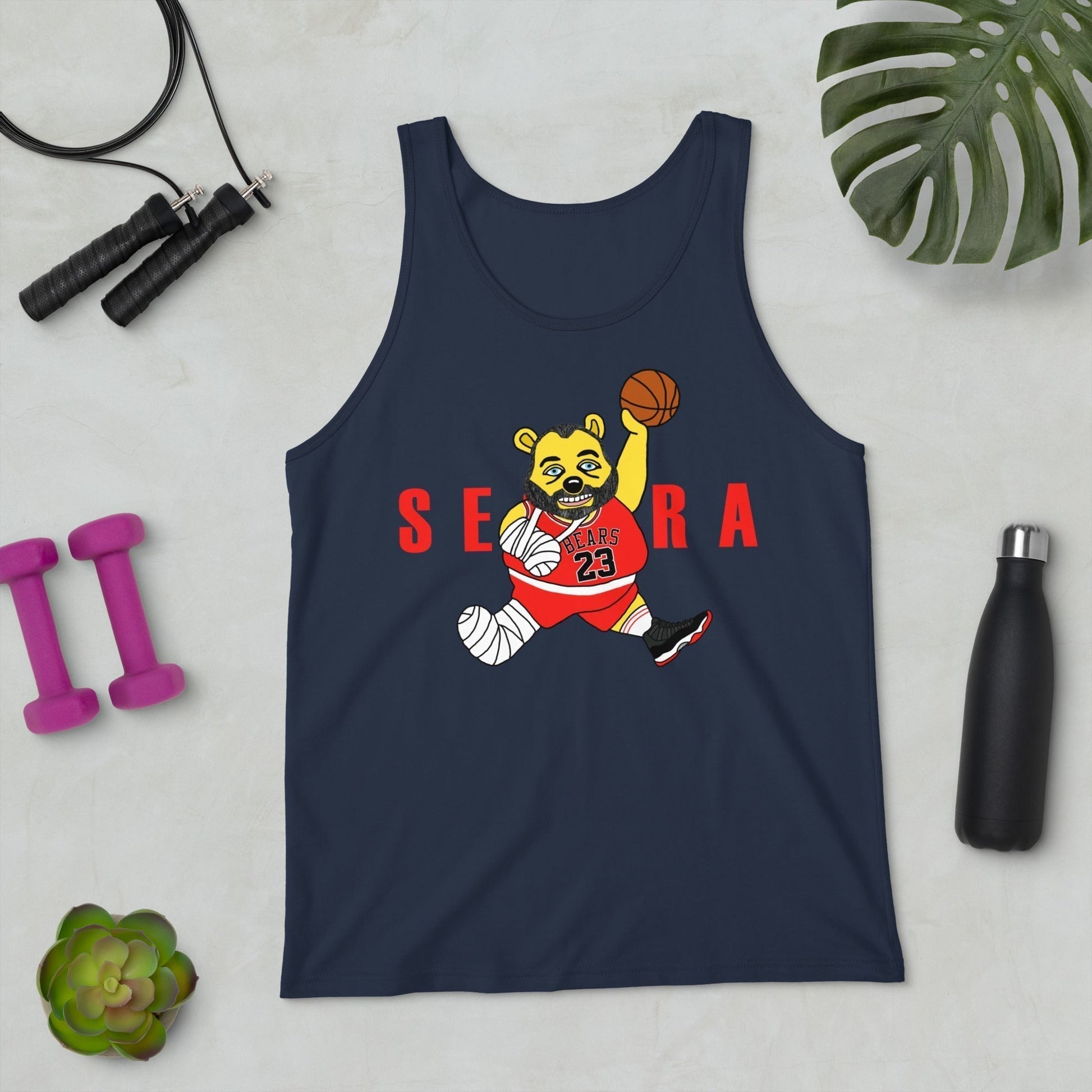 Air Segura, Tom Segura Basketball, Your Mom's House (YMH), 2 Bears 1 Cave, Funny Men's Tank Top Next Cult Brand 2 Bears 1 Cave, Air Segura, Podcasts, Stand-up Comedy, Tom Segura, YMH