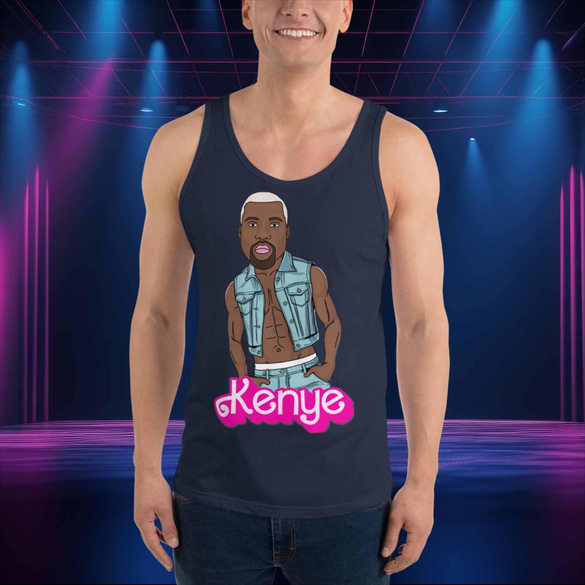 Kenye Barbie Ken Ryan Gosling Kanye West Tank Top Next Cult Brand Barbie, Kanye West, Ken, Movies, Music, Ryan Gosling