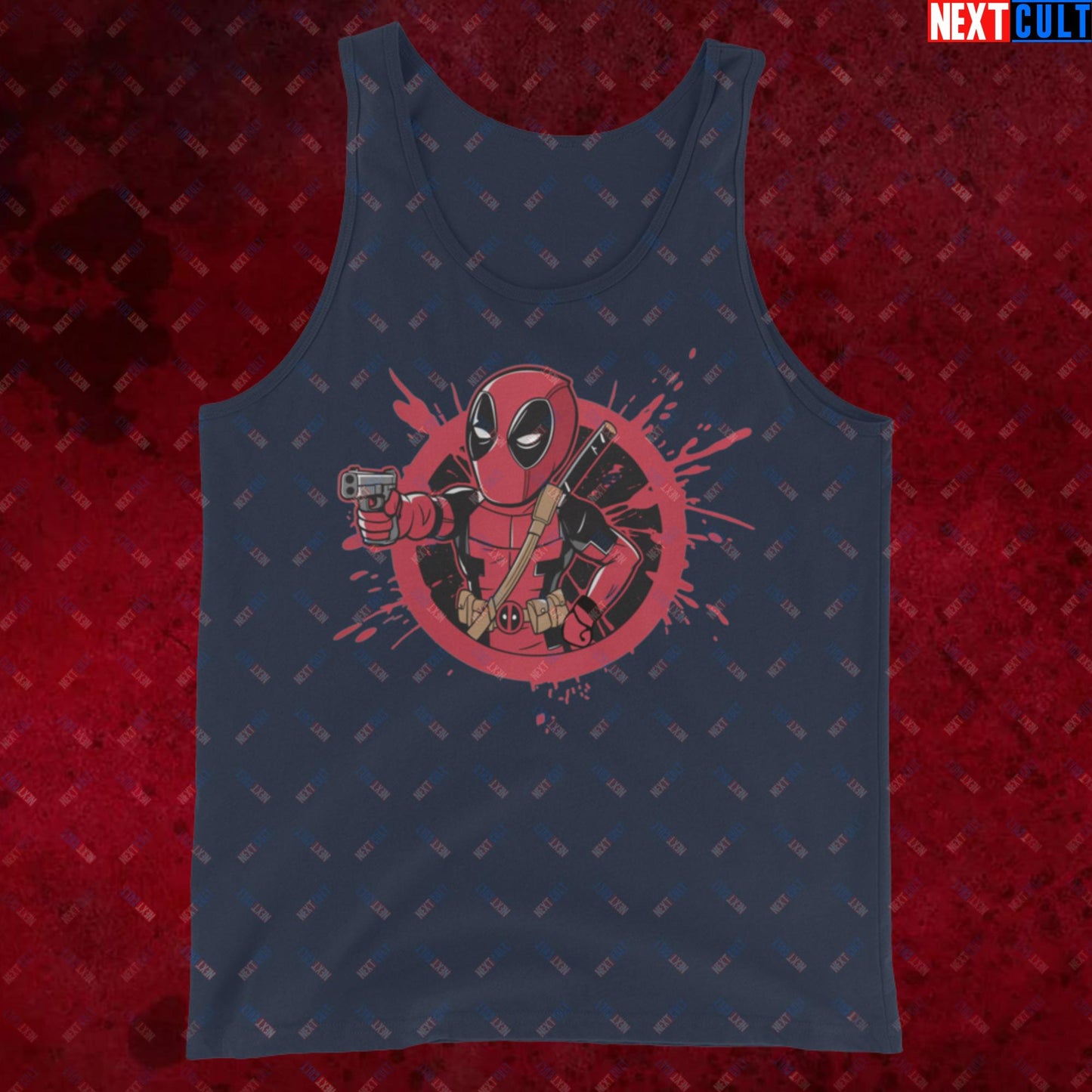 Pool Boy Deadpool Vault Boy Fallout Funny Cartoon Mashup Tank Top