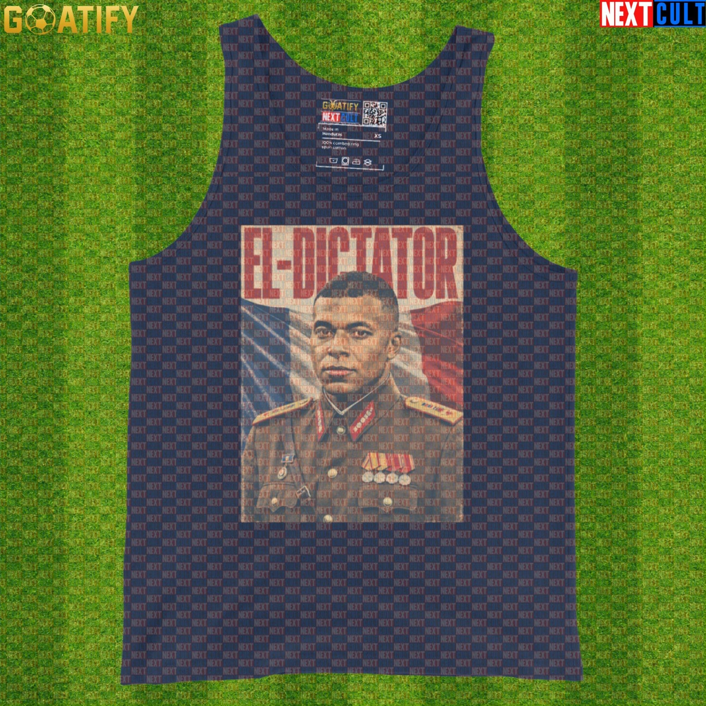 Kylian Mbappe Tank Top – El Dictator Soccer Meme Muscle Shirt for France Football Fans |  | ["Football", "France", "Kylian Mbappe", "PSG", "Real Madrid", "Soccer"]