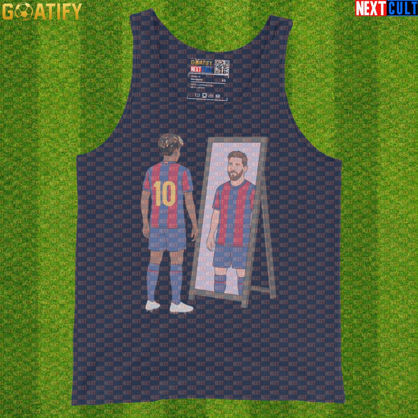 Lamine Yamal Tank Top – Next Messi Soccer Muscle Shirt for Spain and Barcelona Fans Navy Next Cult Brand