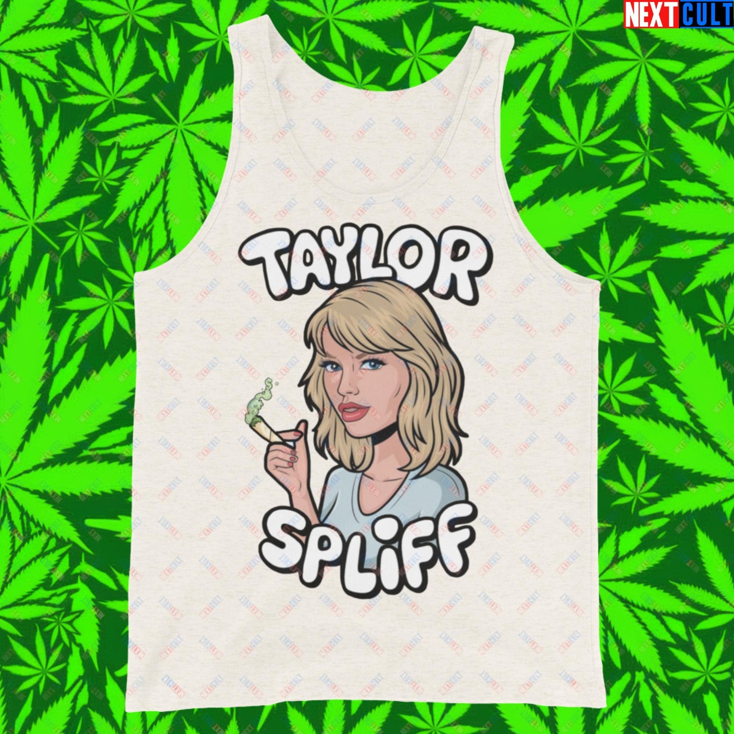 Taylor Spliff Pop Music Star Pothead Stoner Funny Weed Meme Tank Top Oatmeal Triblend Tank Tops Music Weed Next Cult Brand