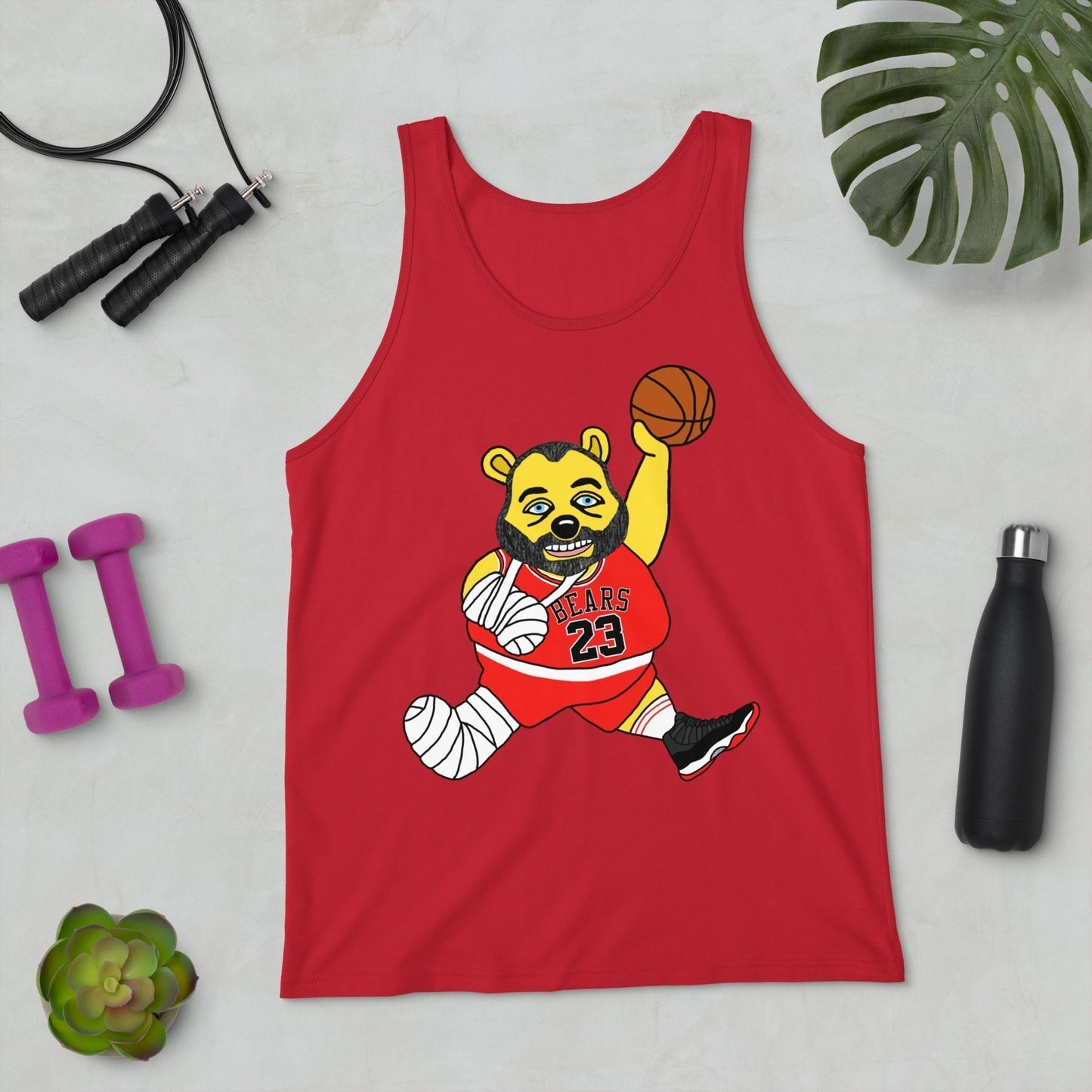 Air Segura, Tom Segura Basketball, Your Mom's House (YMH), 2 Bears 1 Cave, Funny Men's Tank Top Red Tank Tops 2 Bears 1 Cave Air Segura Podcasts Stand-up Comedy Tom Segura YMH Next Cult Brand