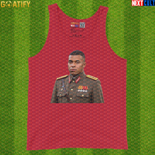 Kylian Mbappe Tank Top – El Dictator Soccer Meme Muscle Shirt Gift for France World Cup Fans Red Tank Tops Next Cult Brand