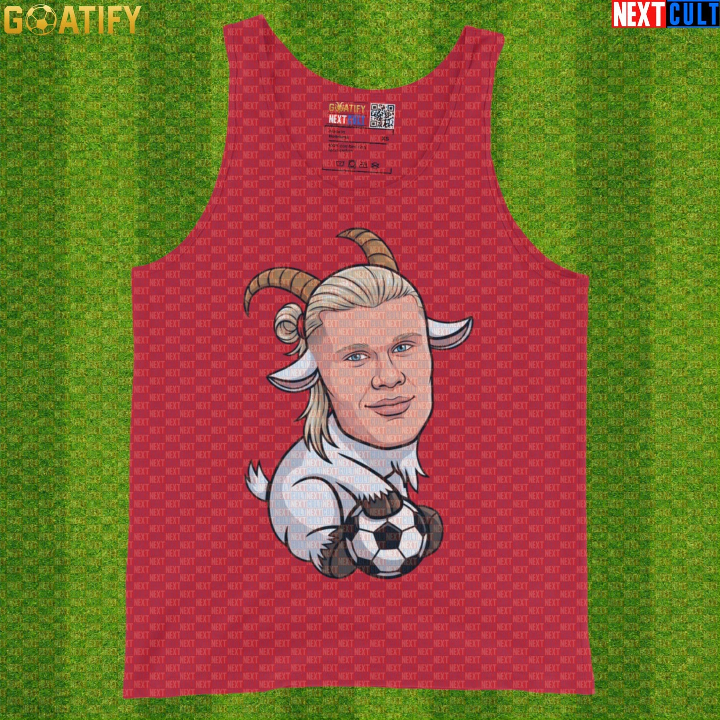 Erling Haaland Tank Top – Viking GOAT Muscle Shirt for Gym, Soccer and Norway Fans |  | ["Borussia Dortmund", "Erling Haaland", "Football", "Manchester City", "Norway", "Soccer"]