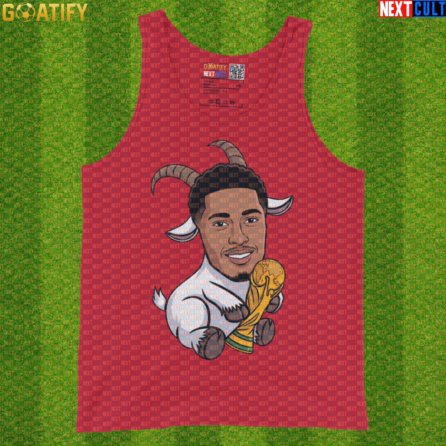 Jude Bellingham Tank Top – GOAT Muscle Shirt for England World Cup and Soccer Fans |  | ["England", "Football", "Jude Bellingham", "Real Madrid", "Soccer"]