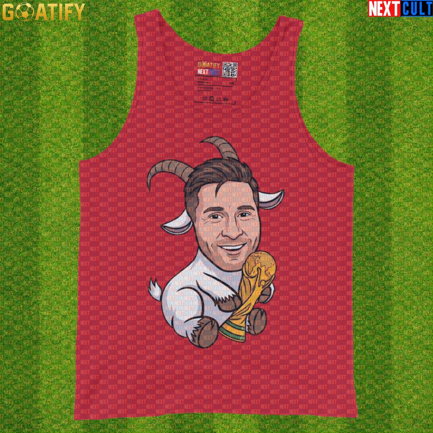 Lionel Messi Tank Top – World Cup GOAT Muscle Shirt for Argentina Soccer Fans |  | ["Argentina", "Barcelona", "Football", "Inter Miami", "Lionel Messi", "Soccer"]
