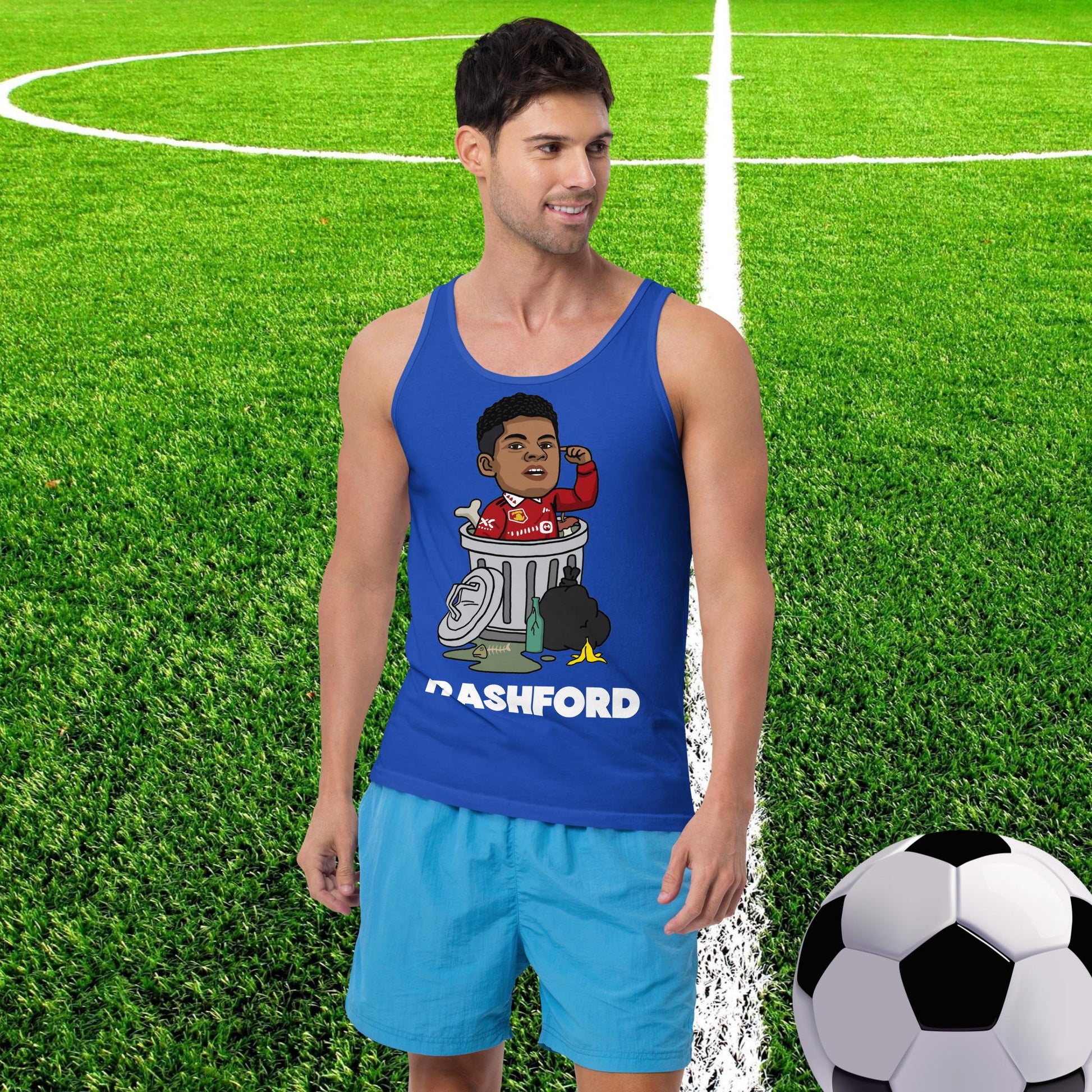 Trashford Marcus Rashford Manchester United Gift Man United Gift Marcus Rashford Tank Top True Royal Tank Tops Football Manchester United Marcus Rashford Next Cult Brand