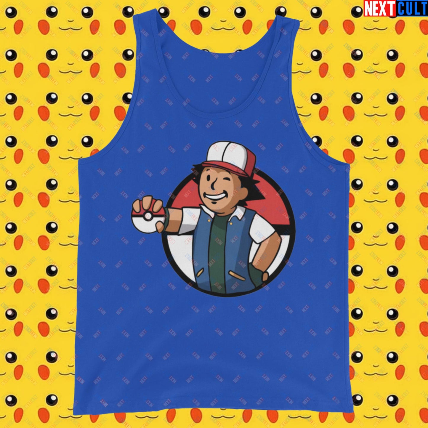 Pokemon Vault Boy Fallout Funny Meme Cartoon Mashup Tank Top