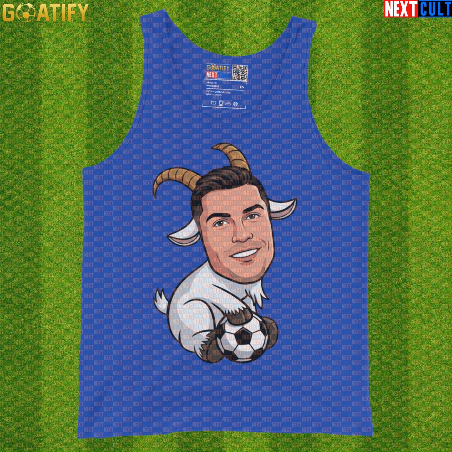 Cristiano Ronaldo Tank Top – Funny GOAT Soccer Muscle Shirt Gift for Portugal Football Fans |  | ["Al Nassr", "Cristiano Ronaldo", "Football", "Juventus", "Manchester United", "Portugal", "Real Madrid", "Soccer"]