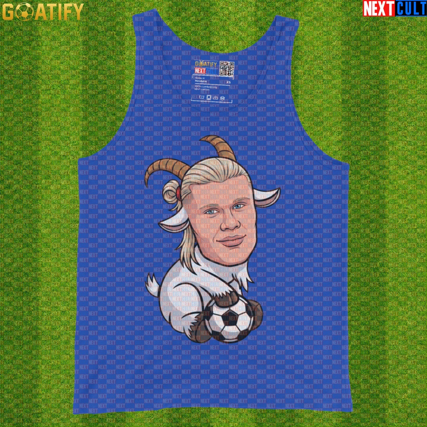 Erling Haaland Tank Top – Viking GOAT Muscle Shirt for Gym, Soccer and Norway Fans |  | ["Borussia Dortmund", "Erling Haaland", "Football", "Manchester City", "Norway", "Soccer"]