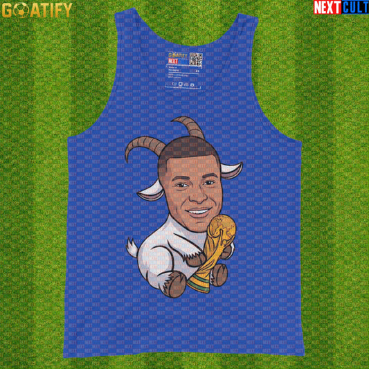 Kylian Mbappe Tank Top – World Cup GOAT Muscle Shirt for Soccer Training and France Fans |  | ["Football", "France", "Kylian Mbappe", "PSG", "Real Madrid", "Soccer"]