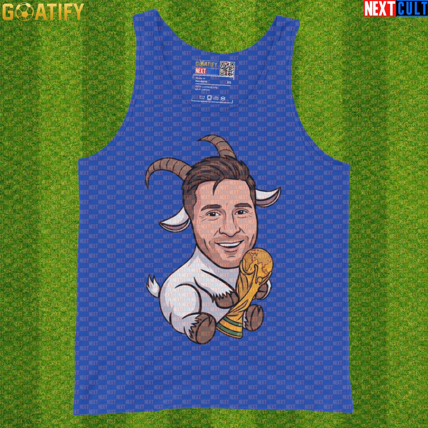 Lionel Messi Tank Top – World Cup GOAT Muscle Shirt for Argentina Soccer Fans |  | ["Argentina", "Barcelona", "Football", "Inter Miami", "Lionel Messi", "Soccer"]