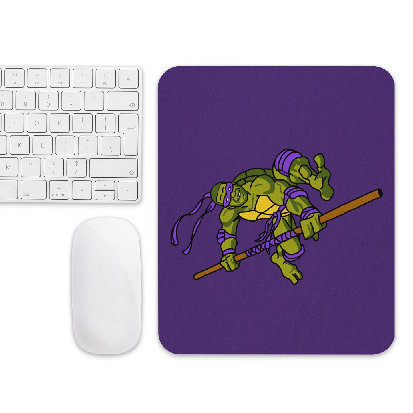 Kylian Mbappe Purple Ninja Turtle Donatello Mouse pad Next Cult Brand Donatello, Football, Kylian Mbappe, Ninja Turtles, PSG