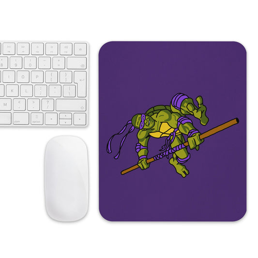 Kylian Mbappe Purple Ninja Turtle Donatello Mouse pad Next Cult Brand Donatello, Football, Kylian Mbappe, Ninja Turtles, PSG