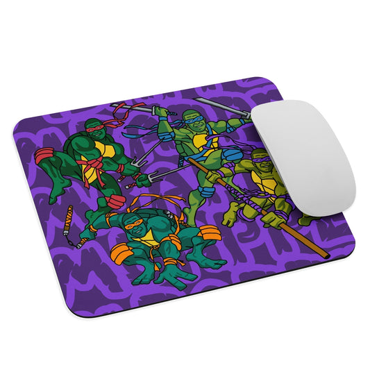 Kylian Mbappe Ninja Turtles funny football/ soccer meme Mouse pad purple Next Cult Brand Football, Kylian Mbappe, Ninja Turtles, PSG