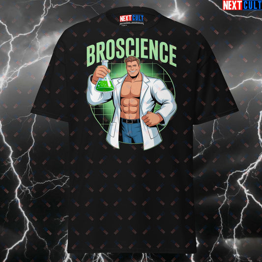 Funny Gym Shirt for Men - Broscience Pump Cover T-Shirt - Gym Meme Workout Tee for Lifters & Gymbros T-shirts Bodybuilding Fitness Gym Pump Cover Workout Next Cult Brand