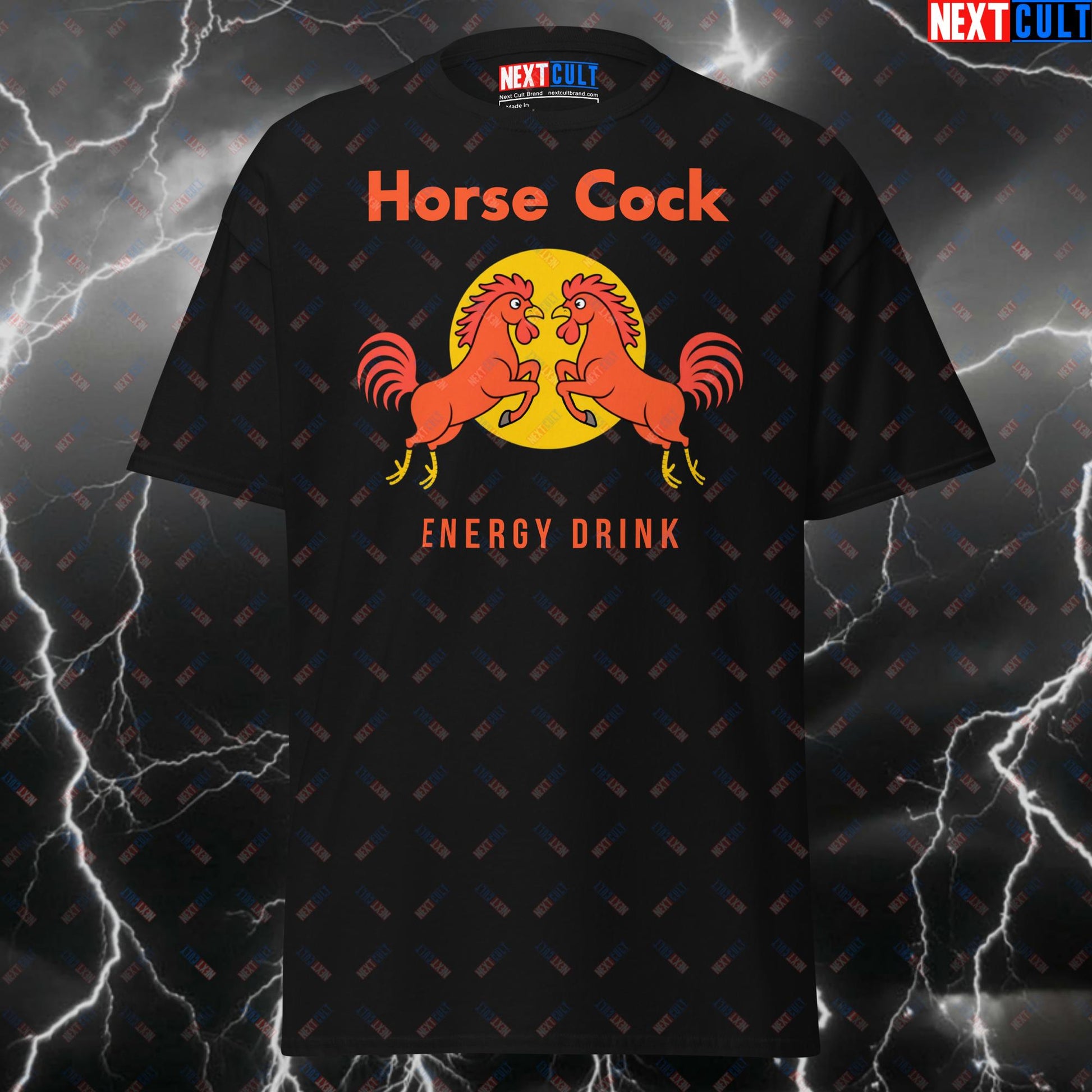 Funny Gym Shirt for Lifters - HorseCock Energy Drink Pump Cover T-Shirt - Meme Workout Tee for Gymbros & Fitness Gains T-shirts Fitness Gym Pump Cover Workout Next Cult Brand