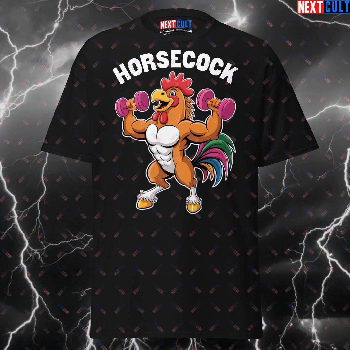 Funny Gym Shirt for Lifters - Horsecock Pump Cover T-Shirt - Gymbro Meme Tee for Bodybuilding & Powerlifting Gains T-shirts Bodybuilding Fitness Gym Pump Cover Workout Next Cult Brand