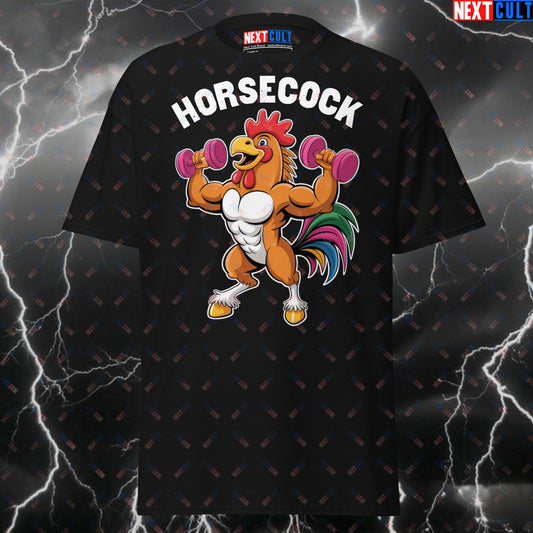 Funny Gym Shirt for Lifters - Horsecock Pump Cover T-Shirt - Gymbro Meme Tee for Bodybuilding & Powerlifting Gains T-shirts Bodybuilding Fitness Gym Pump Cover Workout Next Cult Brand