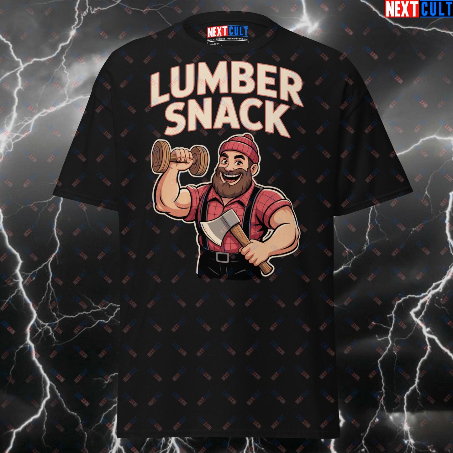 Funny Gym Shirt for Lifters - Lumbersnack Pump Cover Tee - Jacked Lumberjack Meme T-Shirt for Gymbros & Fitness Gains T-shirts Fitness Gym Pump Cover Workout Next Cult Brand