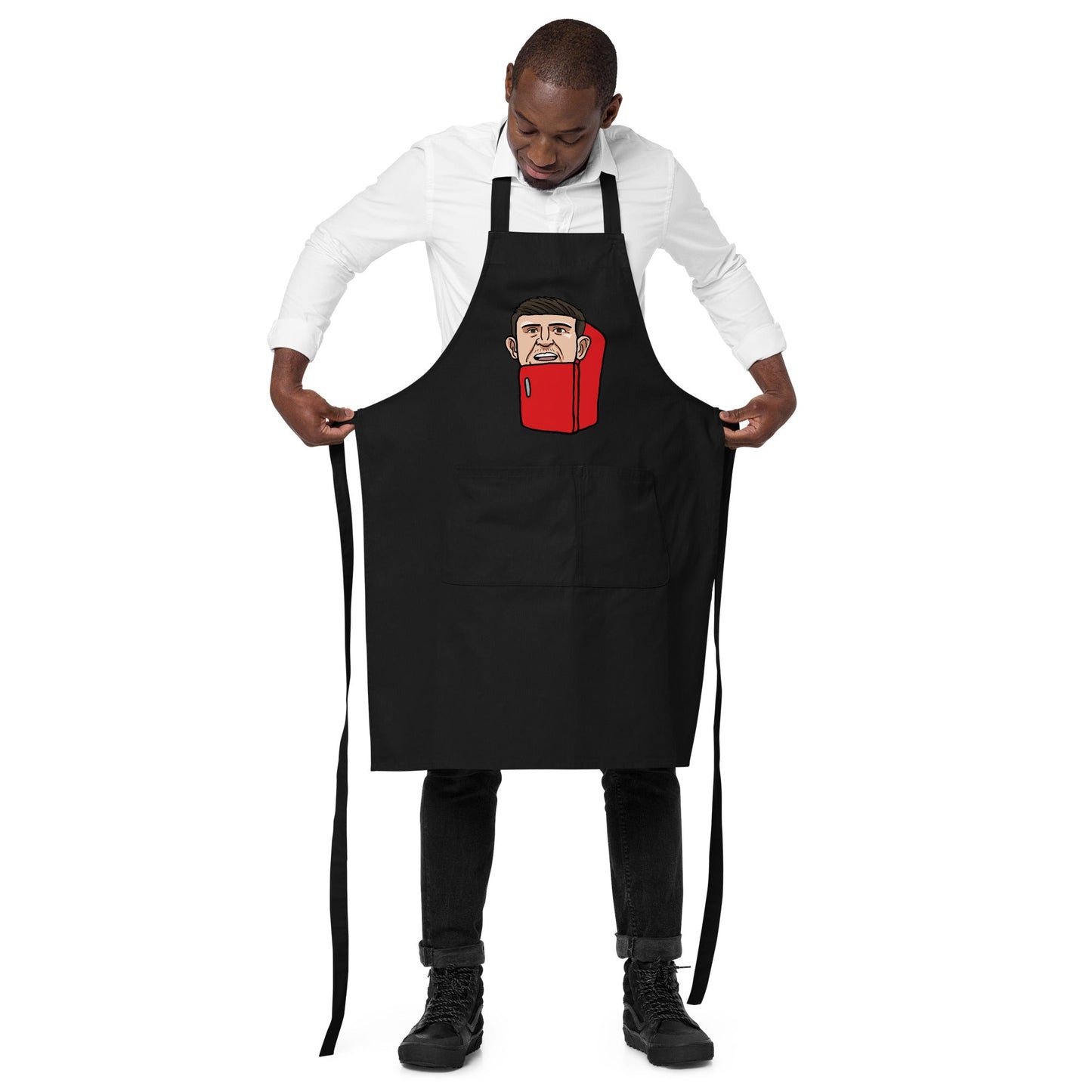 Harry ''The Fridge'' Maguire Organic Cotton Apron Aprons Football Harry Maguire Manchester United The Fridge Next Cult Brand