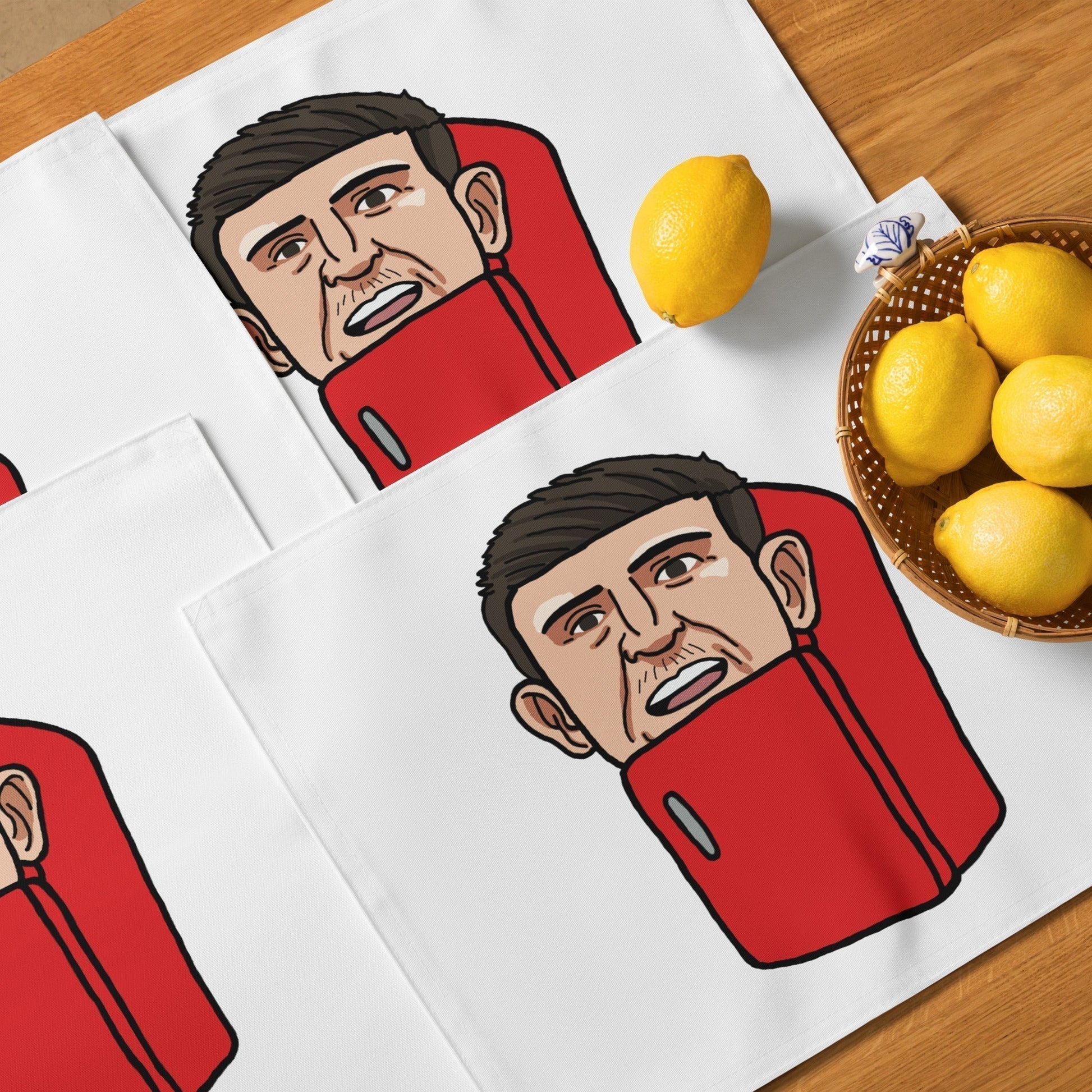 Harry ''The Fridge'' Maguire Placemat Set of 4 Next Cult Brand Football, Harry Maguire, Manchester United, The Fridge