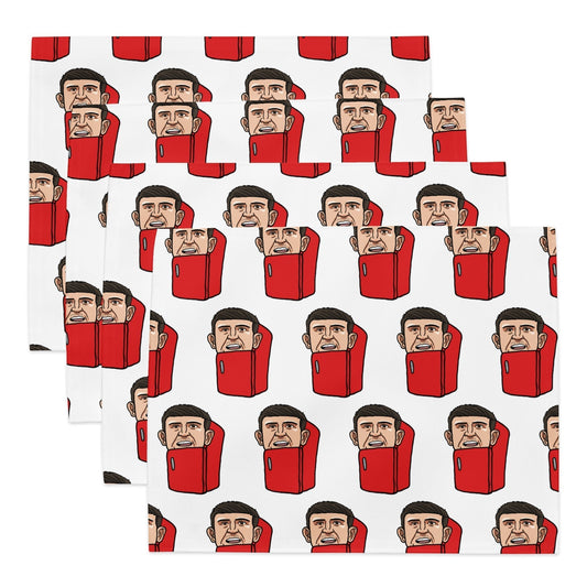 Harry ''The Fridge'' Maguire Placemat Set of 4, Multi Pattern Next Cult Brand Football, Harry Maguire, Manchester United, The Fridge
