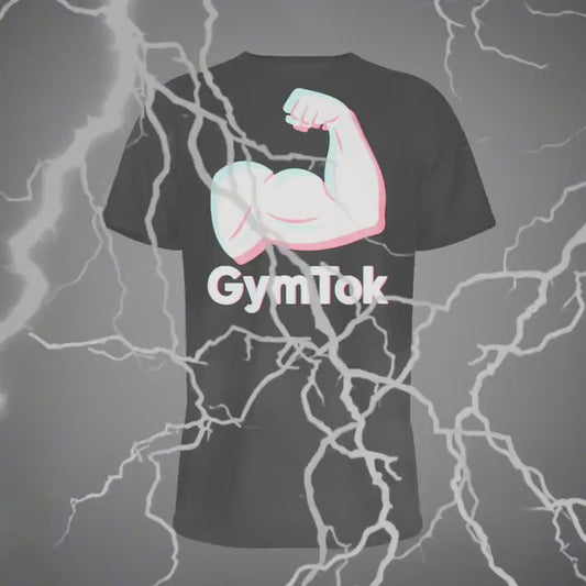 GymTok T-Shirt – TikTok Parody Bicep Graphic Tee for Gymbros and Fitness Creators