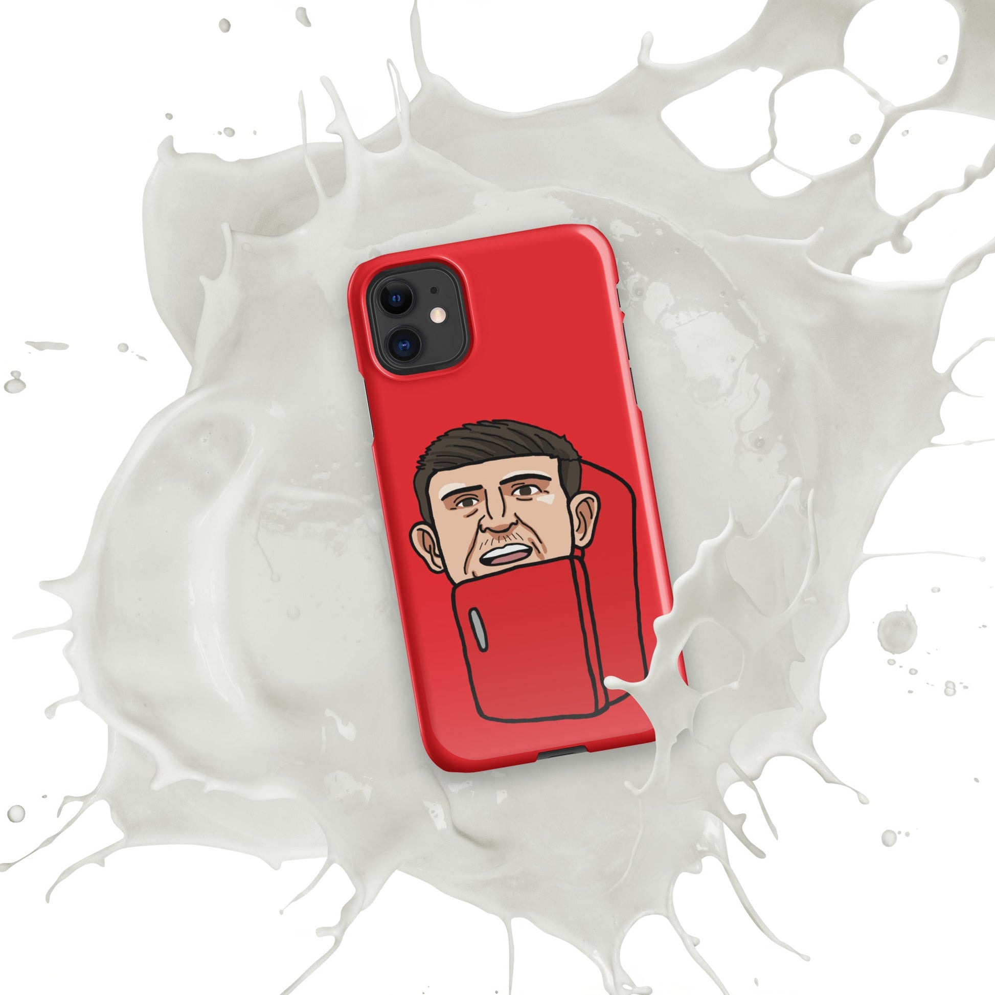 Harry ''The Fridge'' Maguire Snap Case for iPhone® Red Glossy iPhone 11 Mobile Phone Cases Football Harry Maguire Manchester United The Fridge Next Cult Brand