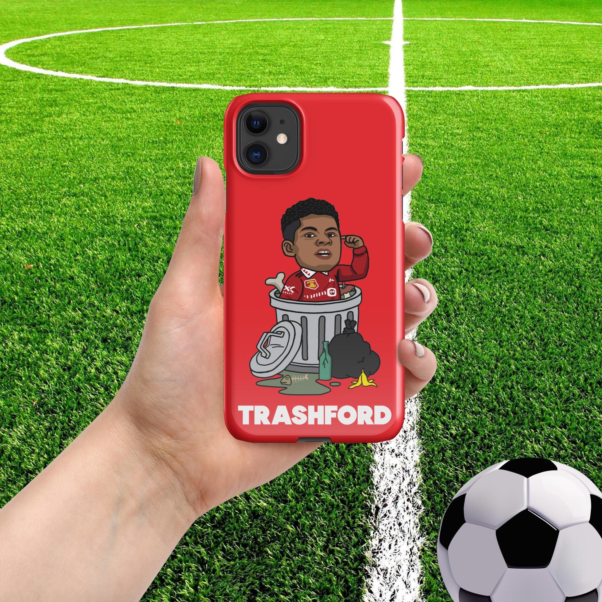 Trashford Marcus Rashford Manchester United Gift Man United Gift Marcus Rashford Snap case for iPhone Glossy iPhone 11 Mobile Phone Cases Football Manchester United Marcus Rashford Next Cult Brand