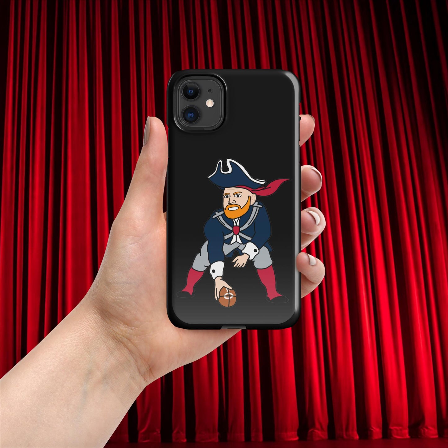 Bill Burrdy New England Patriots NFL Tom Brady Bill Burr Snap case for iPhone Glossy iPhone 11 American Football Bill Burr Monday Morning Podcast New England Patriots NFL Podcasts Stand-up Comedy Next Cult Brand