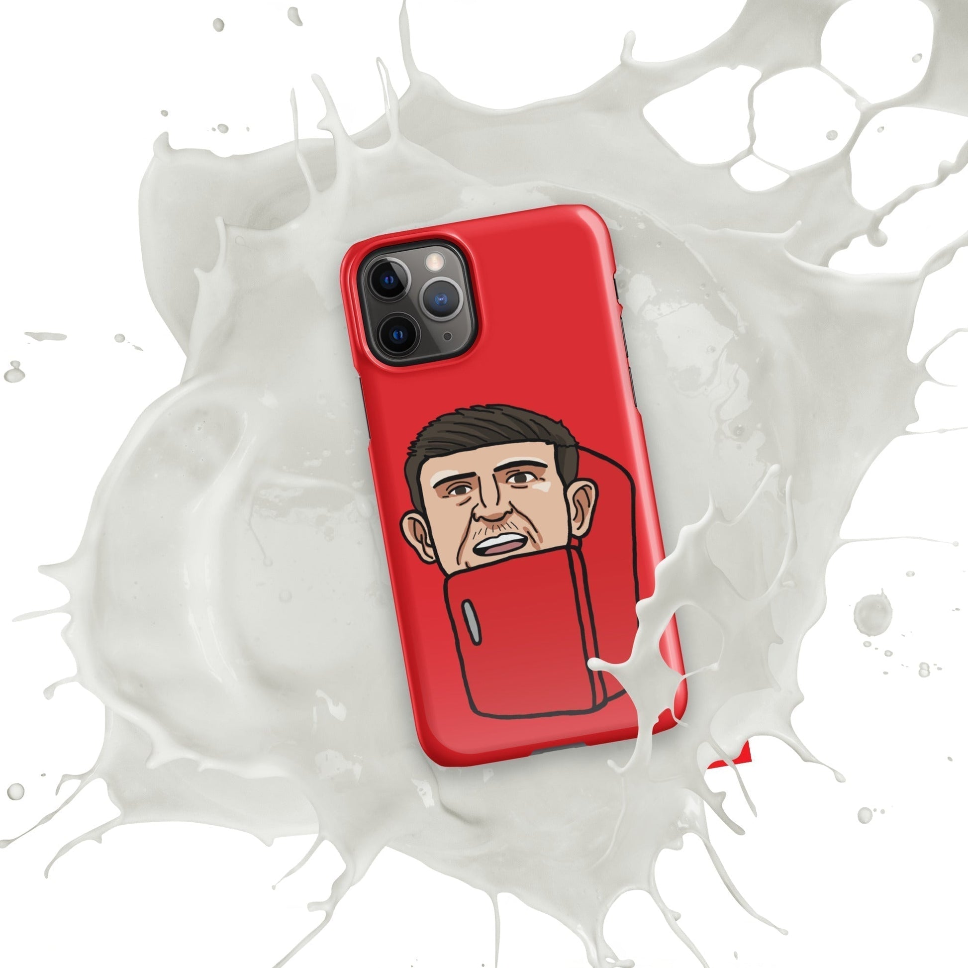 Harry ''The Fridge'' Maguire Snap Case for iPhone® Red Next Cult Brand Football, Harry Maguire, Manchester United, The Fridge