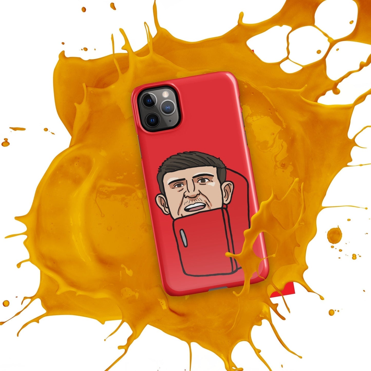 Harry ''The Fridge'' Maguire Snap Case for iPhone® Red Next Cult Brand Football, Harry Maguire, Manchester United, The Fridge