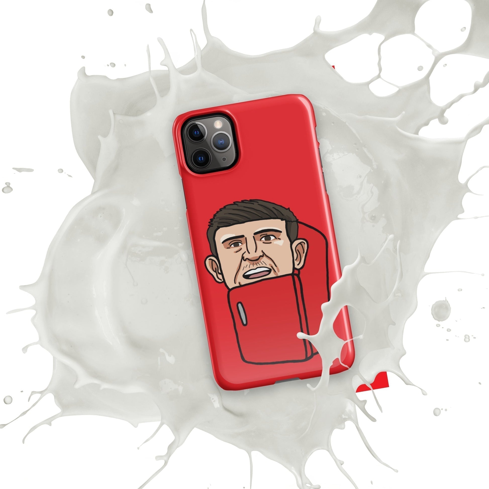 Harry ''The Fridge'' Maguire Snap Case for iPhone® Red Glossy iPhone 11 Pro Max Mobile Phone Cases Football Harry Maguire Manchester United The Fridge Next Cult Brand