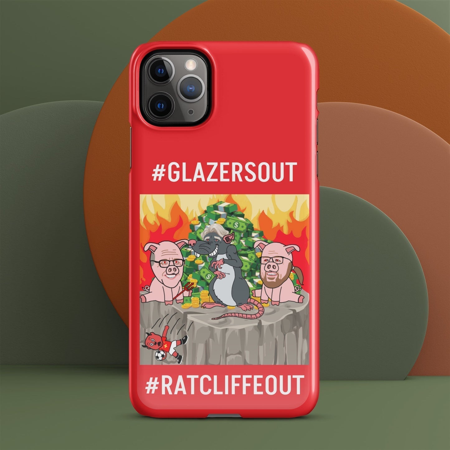 Manchester United Ratcliffe Out, Glazers Out Snap case for iPhone® red Next Cult Brand Football, GlazersOut, Manchester United, RatcliffeOut