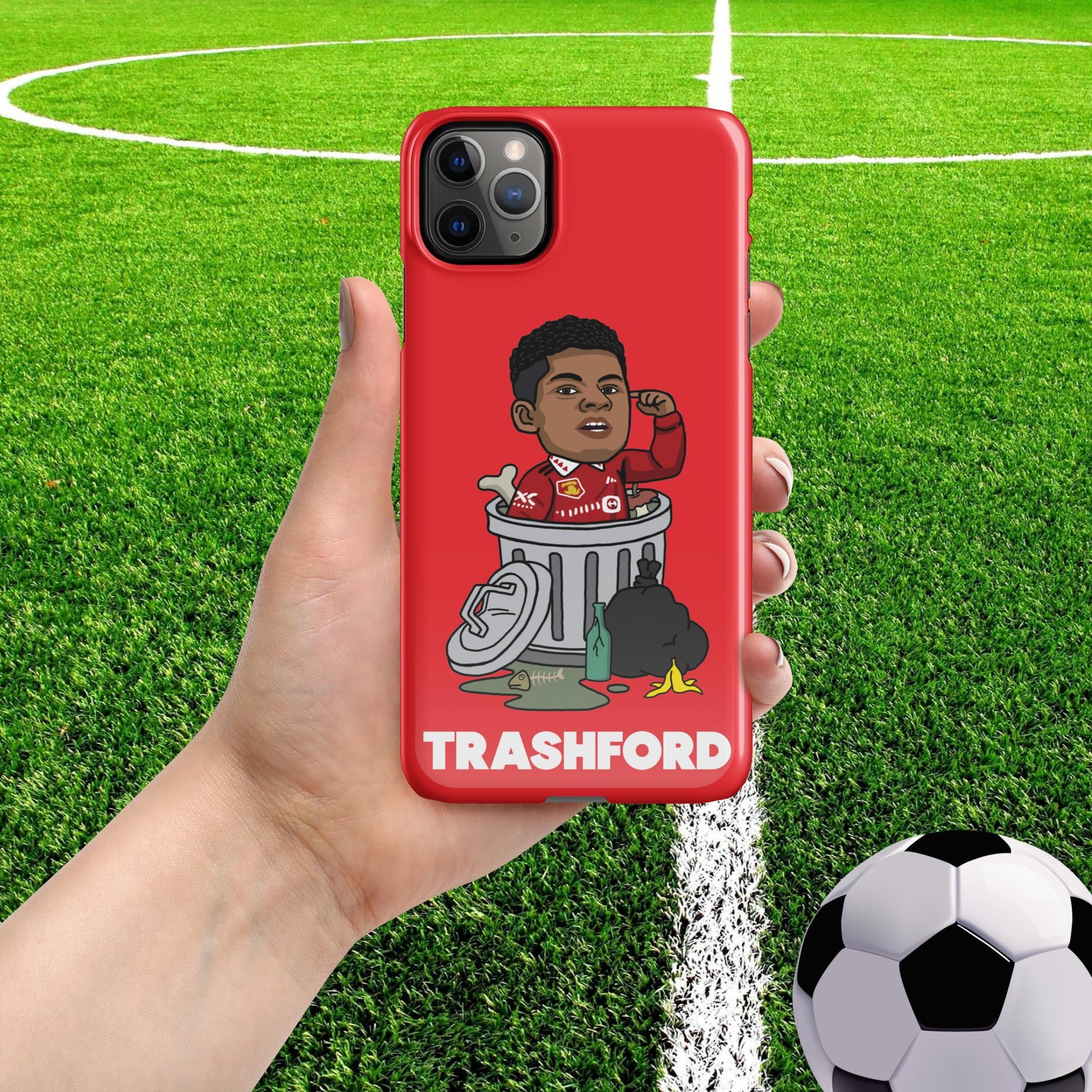 Trashford Marcus Rashford Manchester United Gift Man United Gift Marcus Rashford Snap case for iPhone Glossy iPhone 11 Pro Max Mobile Phone Cases Football Manchester United Marcus Rashford Next Cult Brand