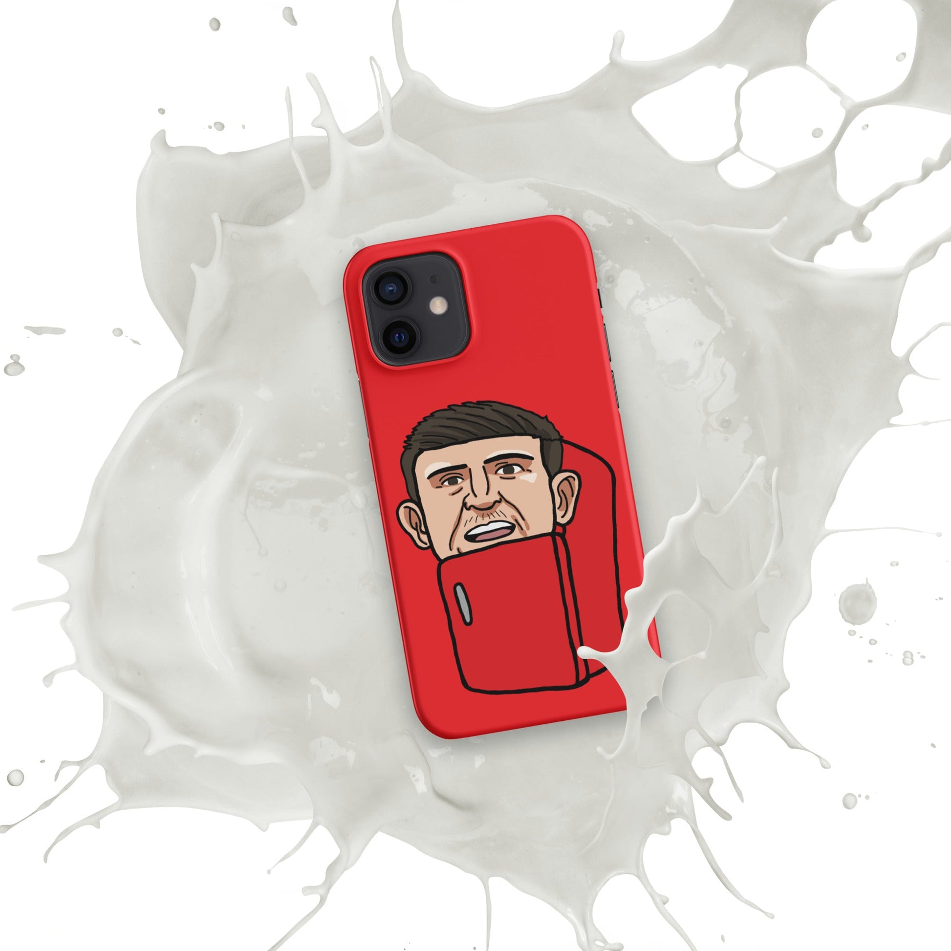 Harry ''The Fridge'' Maguire Snap Case for iPhone® Red Glossy iPhone 12 Mobile Phone Cases Football Harry Maguire Manchester United The Fridge Next Cult Brand