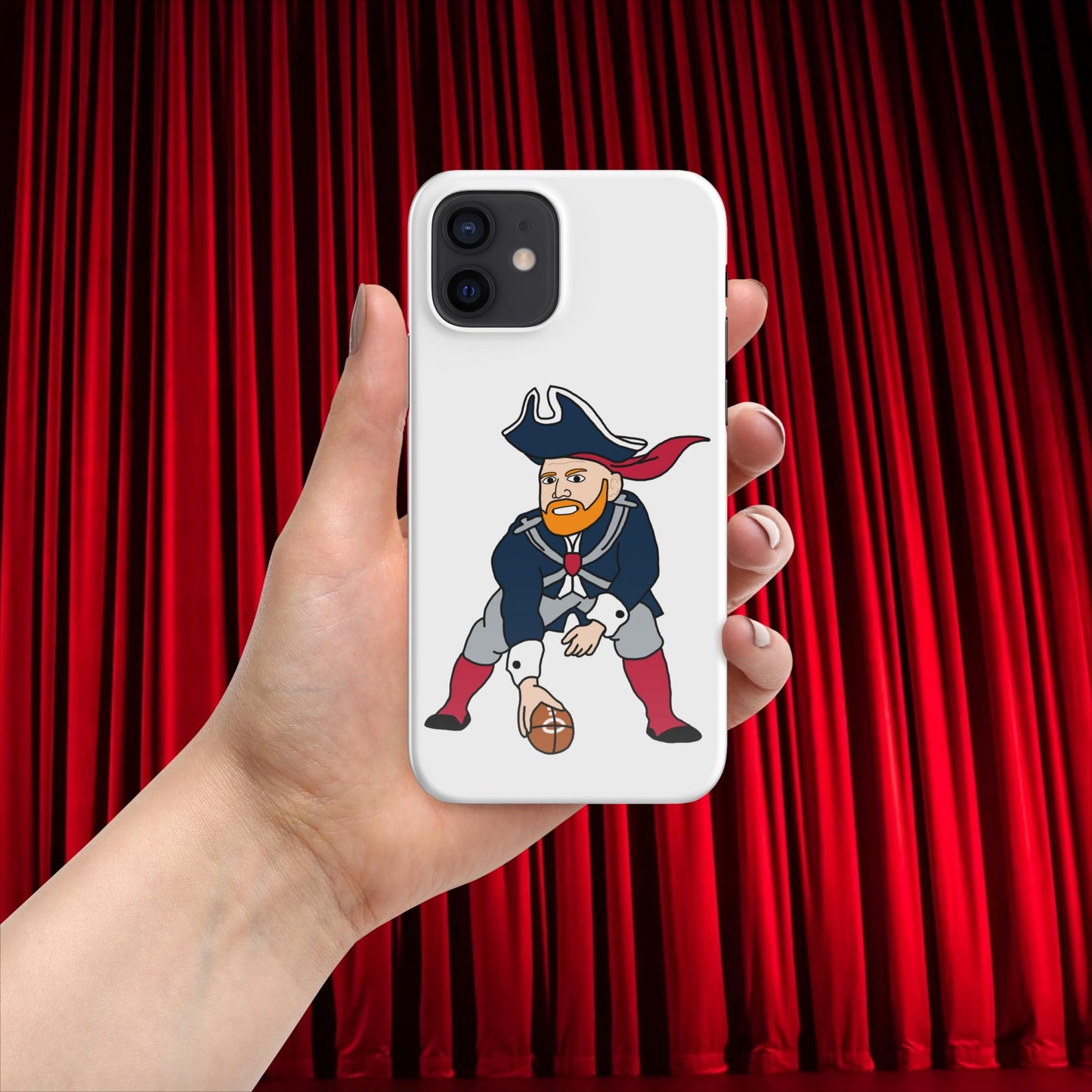 Bill Burrdy New England Patriots NFL Tom Brady Bill Burr Snap case for iPhone Glossy iPhone 12 American Football Bill Burr Monday Morning Podcast New England Patriots NFL Podcasts Stand-up Comedy Next Cult Brand