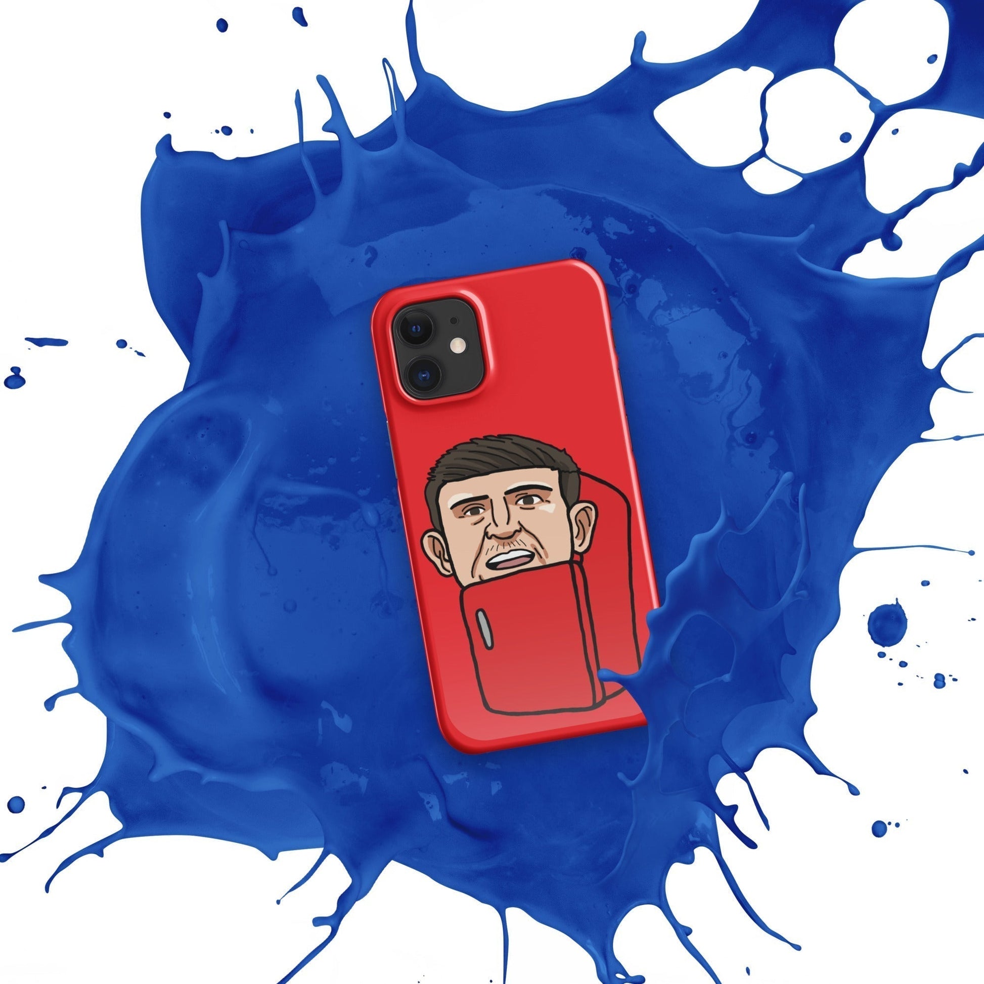 Harry ''The Fridge'' Maguire Snap Case for iPhone® Red Next Cult Brand Football, Harry Maguire, Manchester United, The Fridge