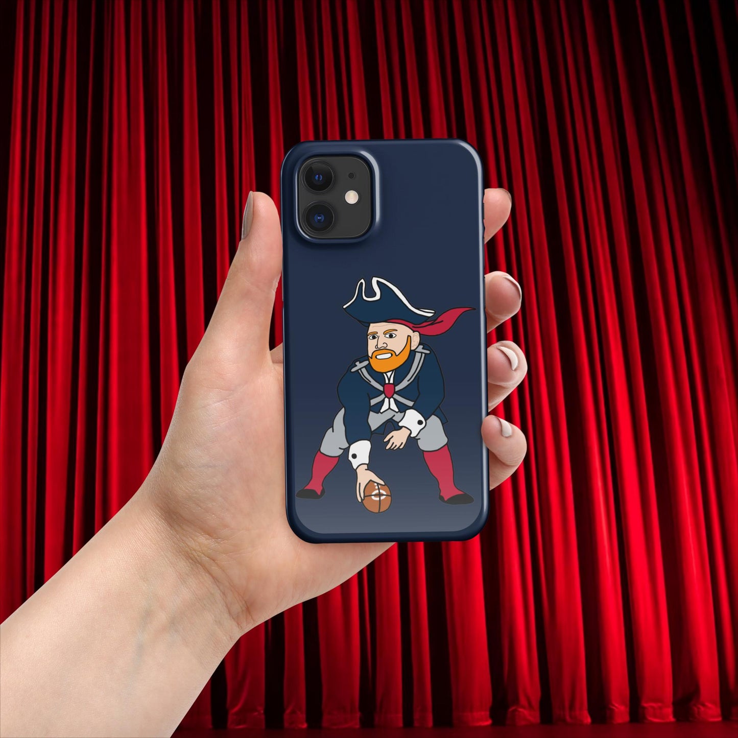 Bill Burrdy New England Patriots NFL Tom Brady Bill Burr Snap case for iPhone Glossy iPhone 12 Mini American Football Bill Burr Monday Morning Podcast New England Patriots NFL Podcasts Stand-up Comedy Next Cult Brand