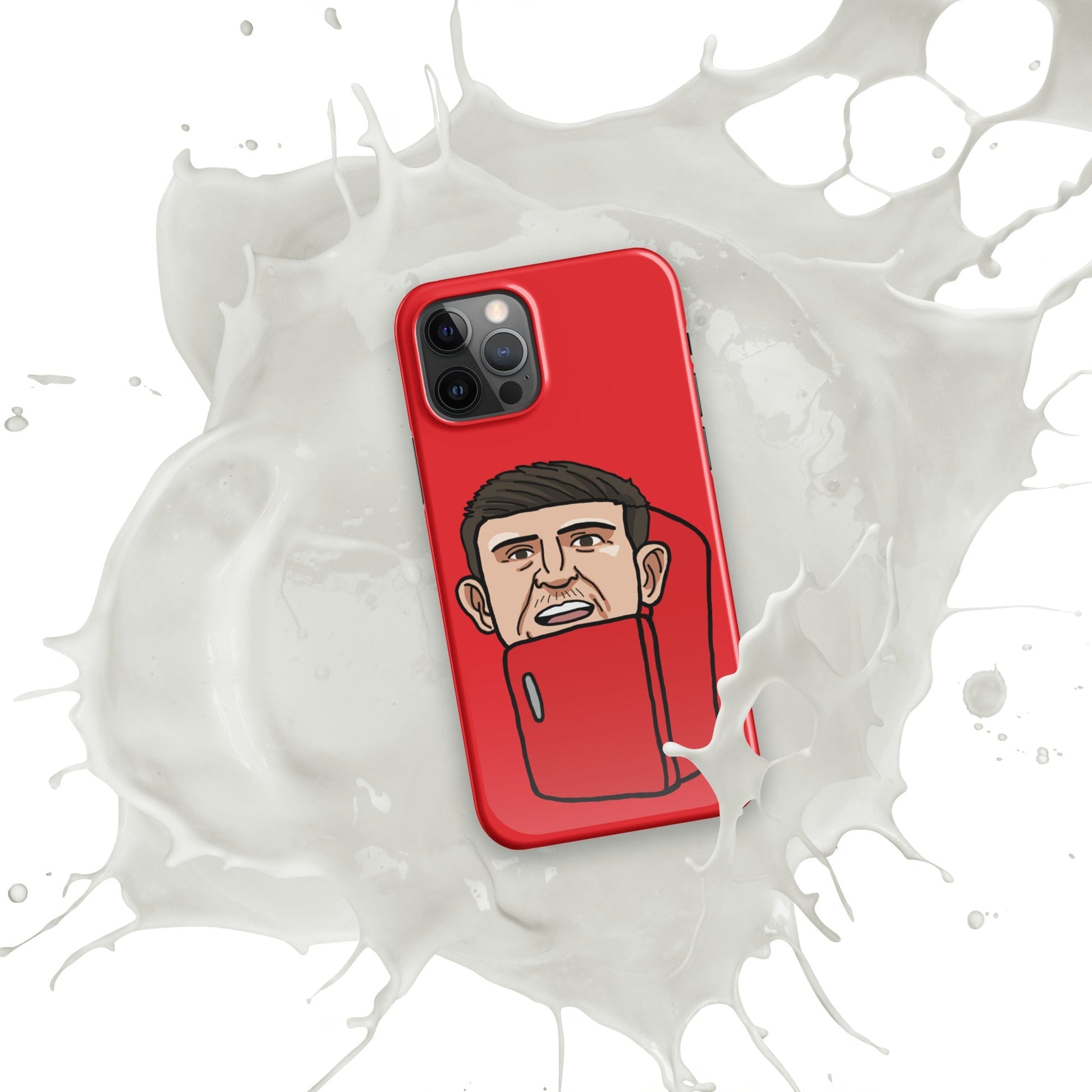 Harry ''The Fridge'' Maguire Snap Case for iPhone® Red Next Cult Brand Football, Harry Maguire, Manchester United, The Fridge