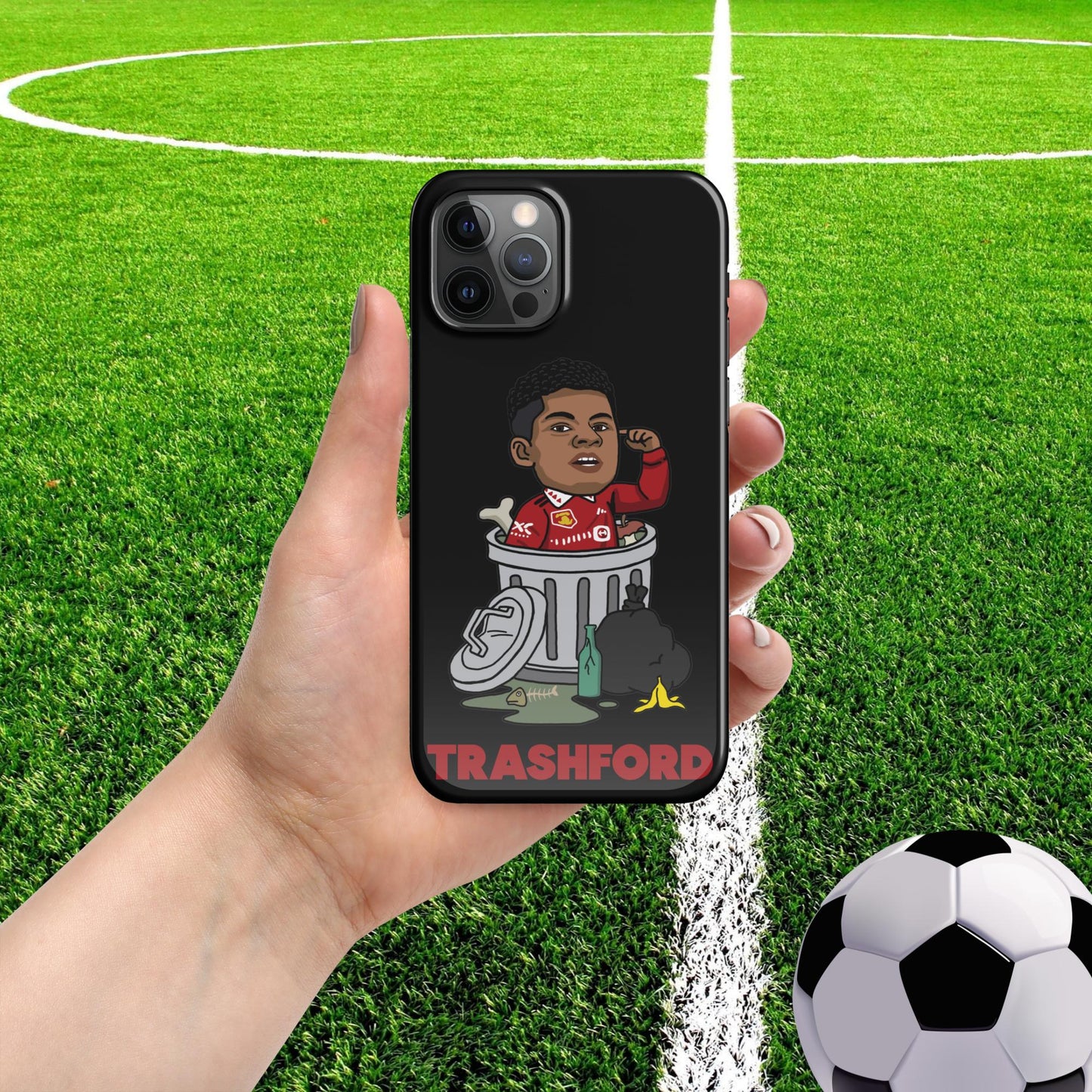 Trashford Marcus Rashford Manchester United Gift Man United Gift Marcus Rashford Snap case for iPhone Glossy iPhone 12 Pro Mobile Phone Cases Football Manchester United Marcus Rashford Next Cult Brand