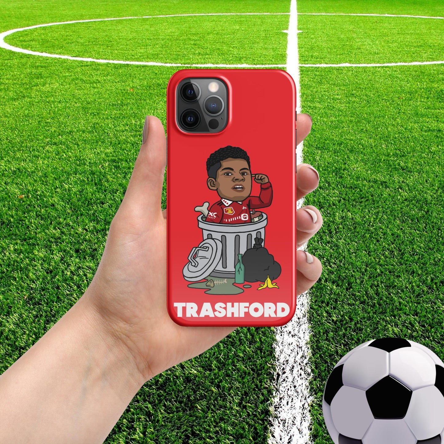 Trashford Marcus Rashford Manchester United Gift Man United Gift Marcus Rashford Snap case for iPhone Glossy iPhone 12 Pro Mobile Phone Cases Football Manchester United Marcus Rashford Next Cult Brand