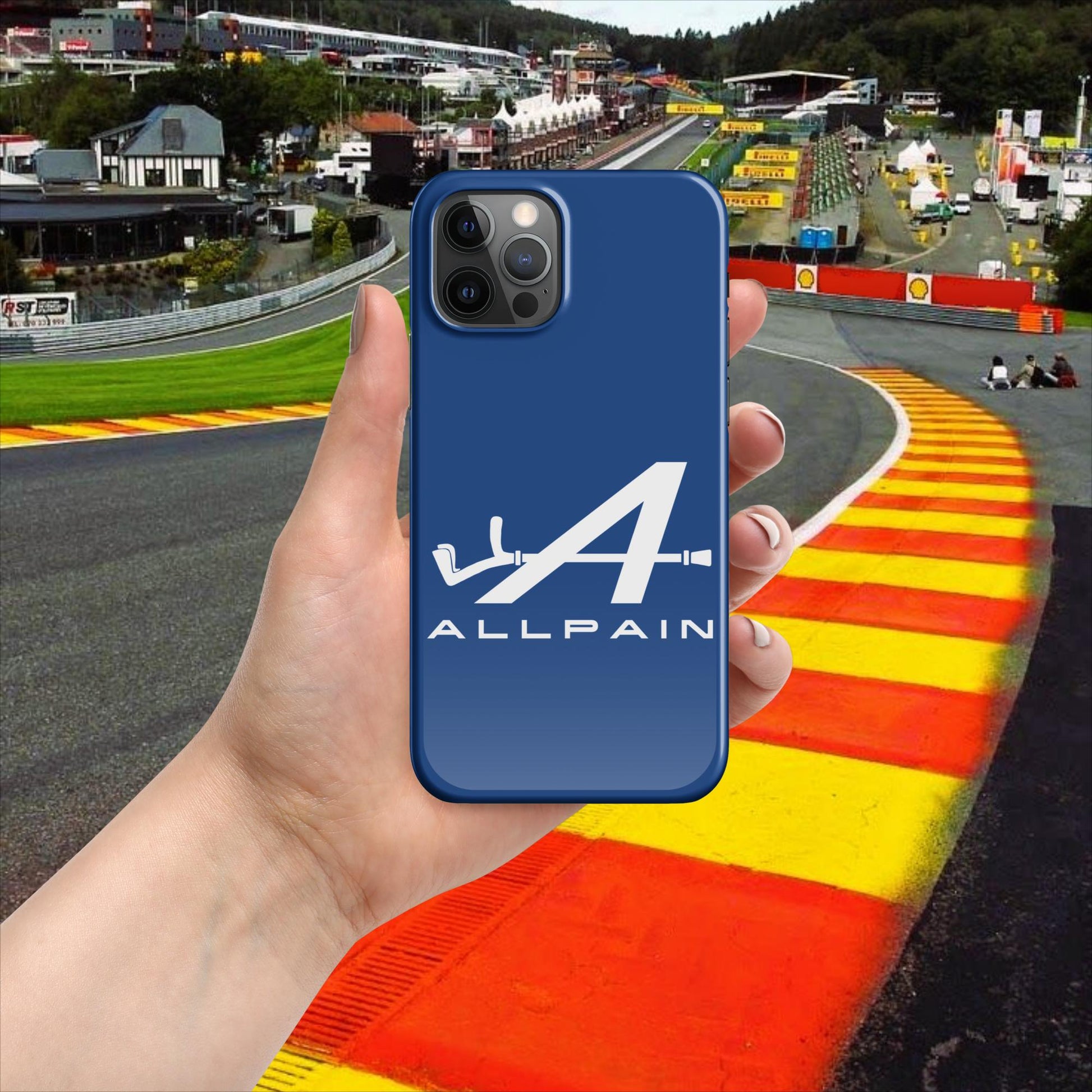 Allpain Alpine F1 Formula 1 Pierre Gasly Esteban Ocon Alpine Snap case for iPhone Glossy iPhone 12 Pro Mobile Phone Cases Alpine F1 Next Cult Brand