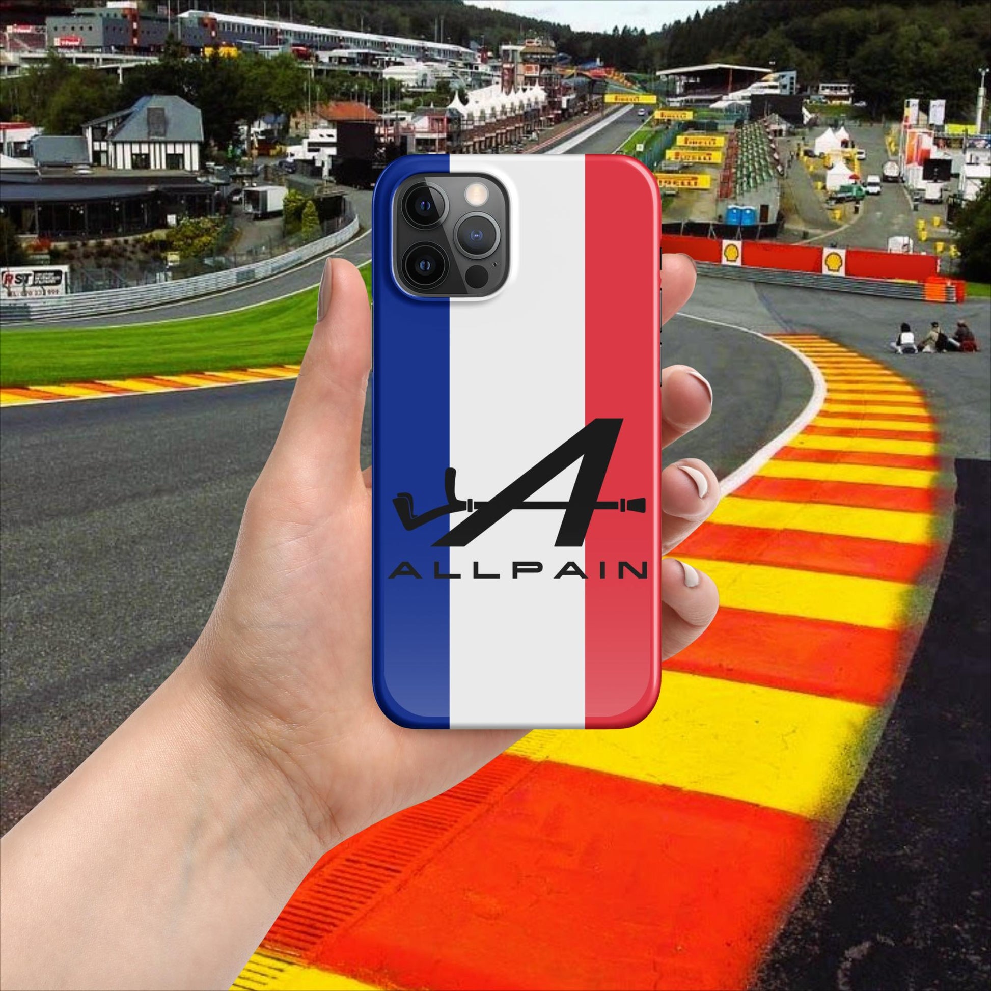 Allpain Alpine F1 Formula 1 Pierre Gasly Esteban Ocon Alpine Snap case for iPhone Glossy iPhone 12 Pro Mobile Phone Cases Alpine F1 Next Cult Brand