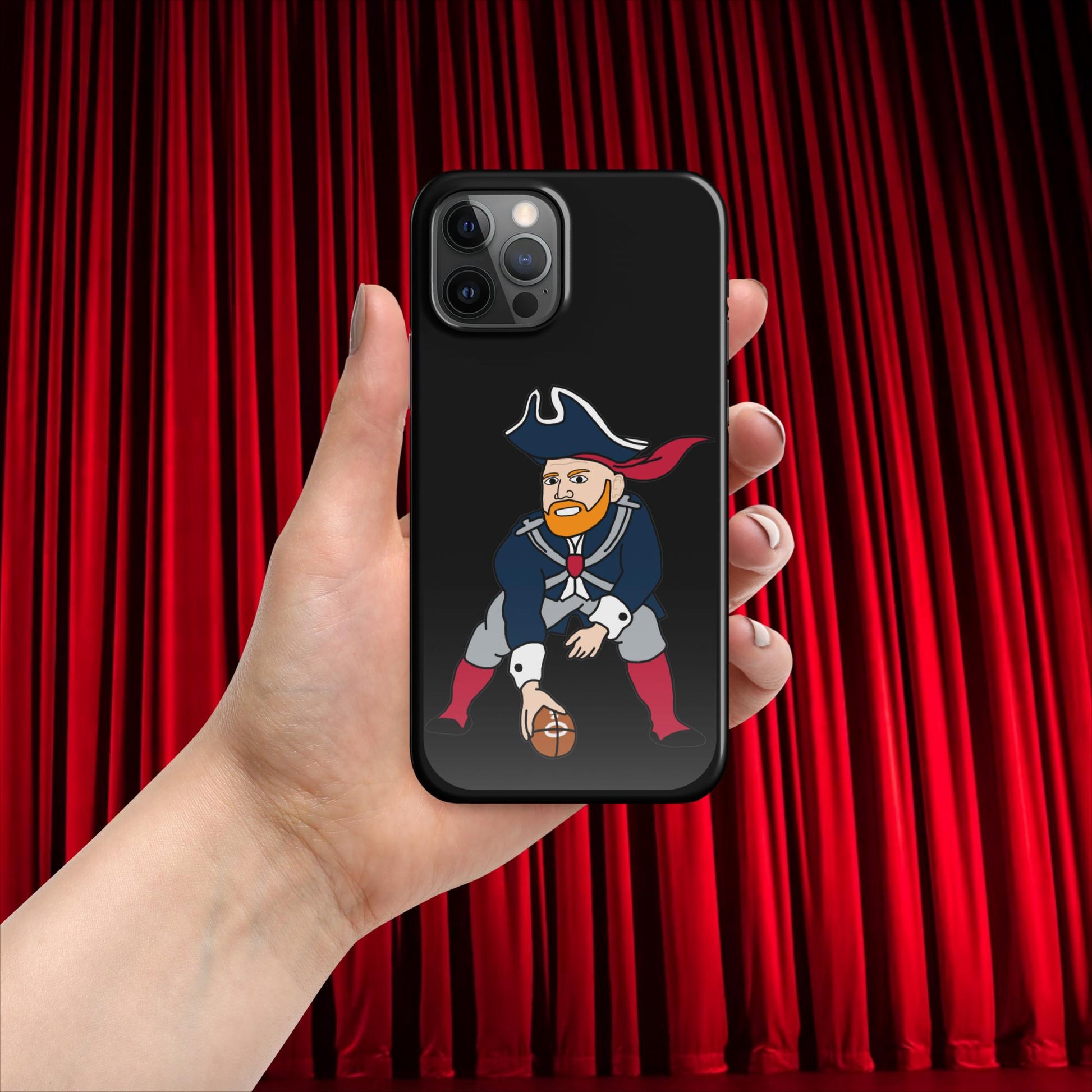 Bill Burrdy New England Patriots NFL Tom Brady Bill Burr Snap case for iPhone Glossy iPhone 12 Pro American Football Bill Burr Monday Morning Podcast New England Patriots NFL Podcasts Stand-up Comedy Next Cult Brand