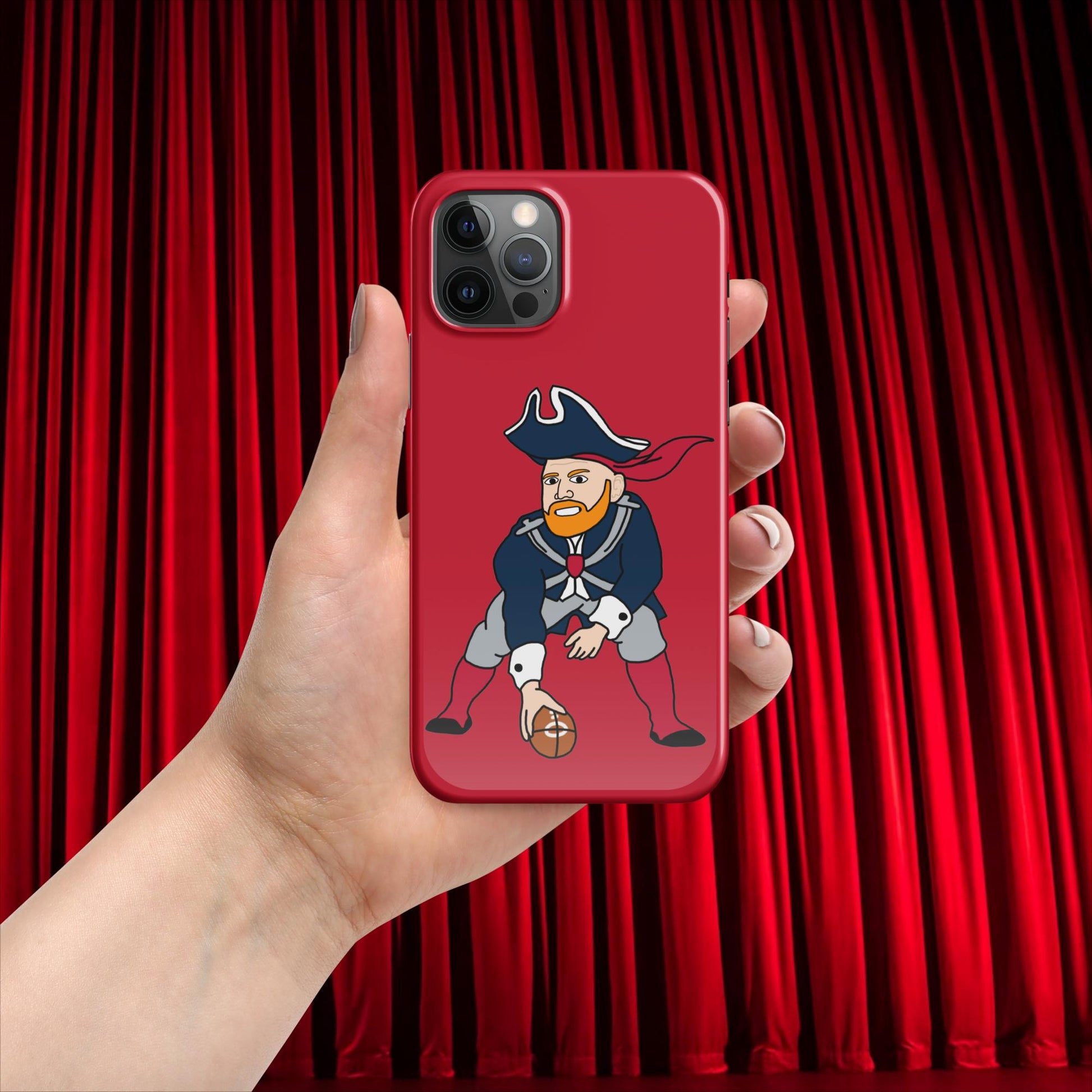 Bill Burrdy New England Patriots NFL Tom Brady Bill Burr Snap case for iPhone Glossy iPhone 12 Pro American Football Bill Burr Monday Morning Podcast New England Patriots NFL Podcasts Stand-up Comedy Next Cult Brand