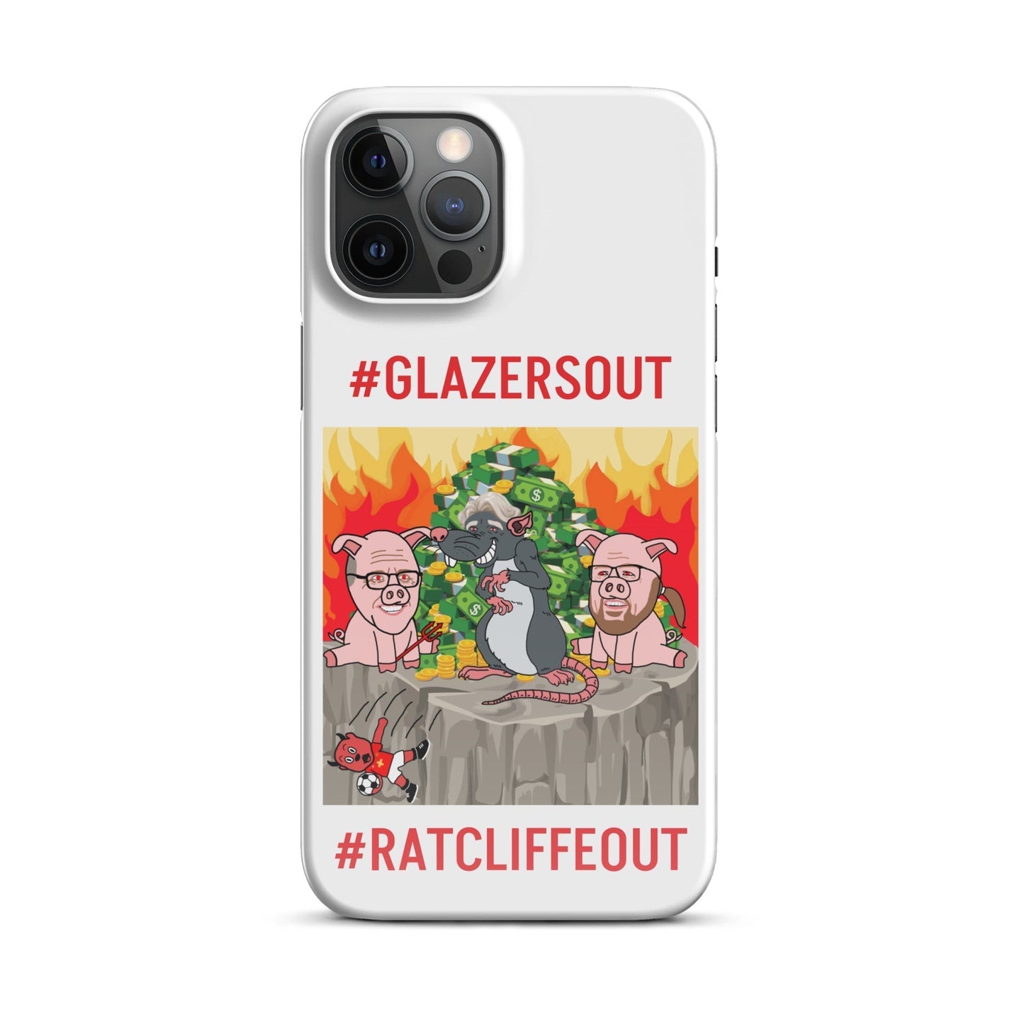 Manchester United Ratcliffe Out, Glazers Out Phone Snap case for iPhone® Next Cult Brand Football, GlazersOut, Manchester United, RatcliffeOut