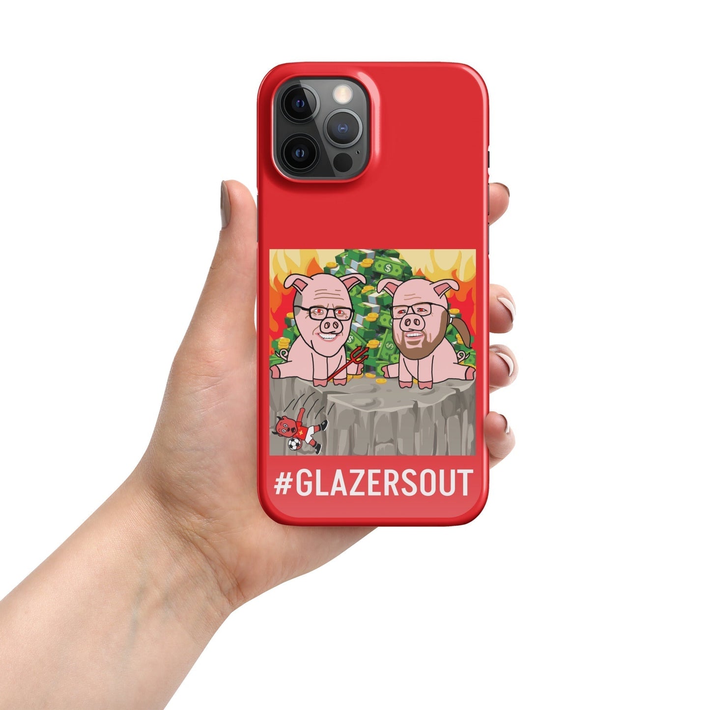 Glazers Out Manchester United Snap case for iPhone® red Glossy iPhone 12 Pro Max Mobile Phone Cases Football GlazersOut Manchester United Next Cult Brand